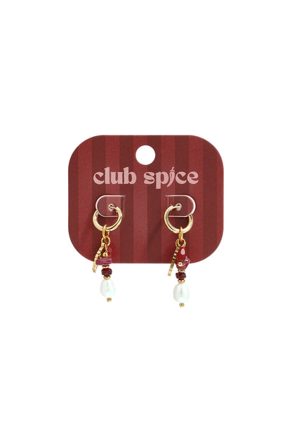 Ohrringe aus Edelstahlperlen, schlichte Alltags-Serie, Damenschmuck