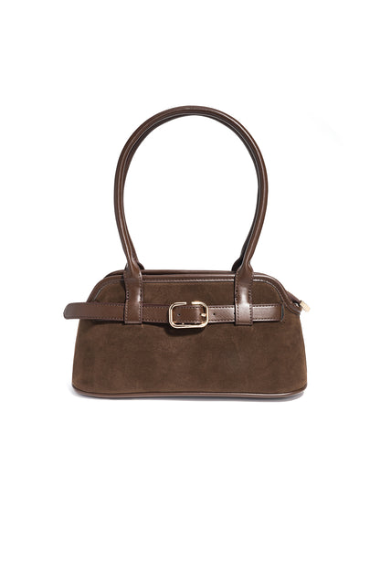 Handtaschen, einfarbig, lässig, aus Wildleder, Accessoires für jeden Tag