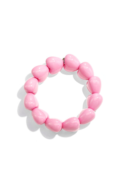 Armband mit großen Herzperlen