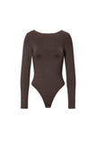 Gestrickter Nylon-Formkörper-Bodysuit Basis Einfarbiger Farbton