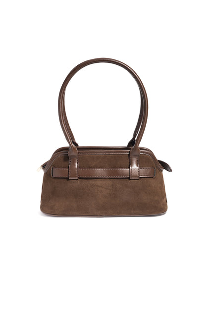 Handtaschen, einfarbig, lässig, aus Wildleder, Accessoires für jeden Tag