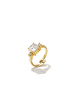 Verstellbarer Statement-Ring mit Zirkonia-Steinen