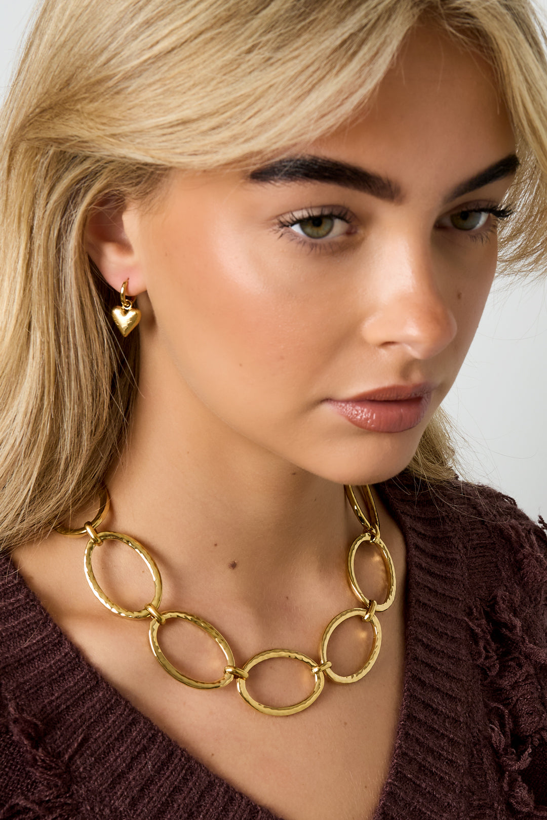 Edelstahlkette Halsketten Kette Casual Daily Simple Series Damenschmuck