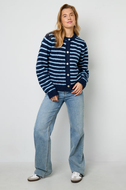 Gestreifter Cardigan