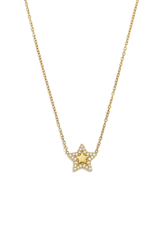 Halsketten mit Anhänger aus Edelstahl, Star Simple Daily Simple Serie, Damenschmuck