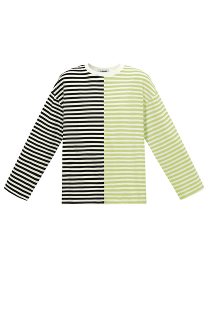 Langarmshirt mit Blockstreifen