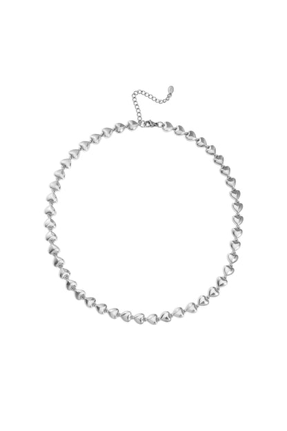 Edelstahl Kette Halsketten Herz Casual Täglich Einfache Serie frauen schmuck