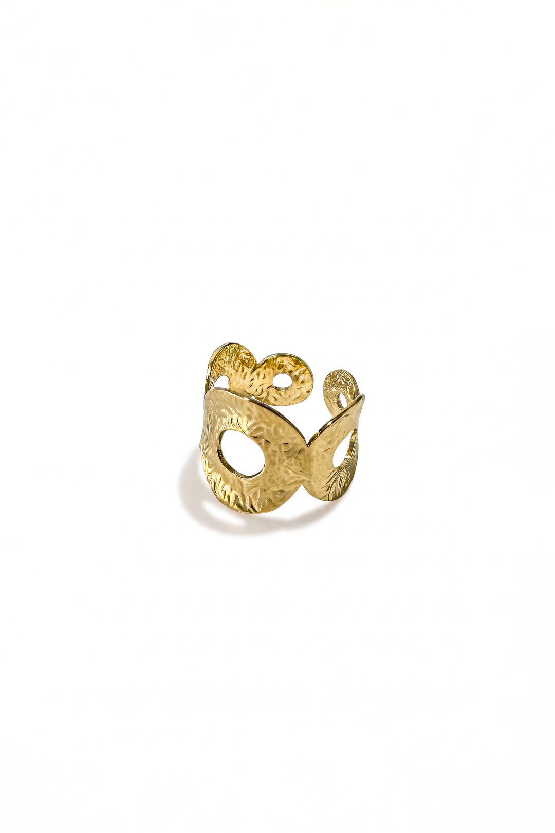 Verstellbarer Statement-Ring aus Kreisen