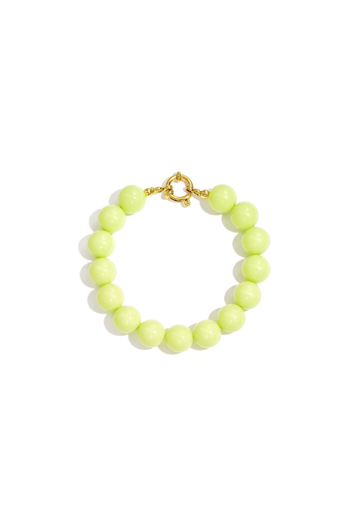 Armband mit mittelgroßen Perlen und Vorderverschluss – 12 mm