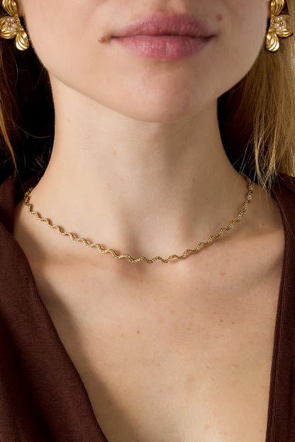 Halsketten aus Edelstahl, schlichte Alltagskette, Damenschmuck