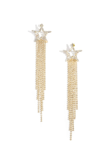Kupfer Baumeln Ohrringe Stern Elegante Weihnachten Luxuriöse Serie frauen schmuck