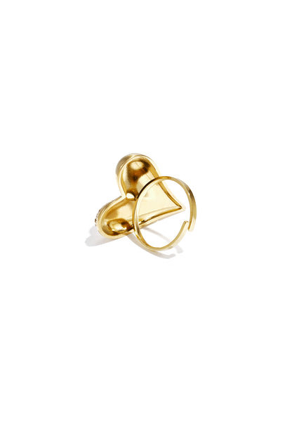 Statement-Ringe aus Edelstahl, Herzform, lässig-romantisch, Damenschmuck