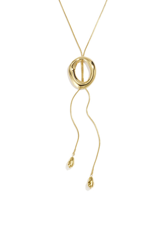 Lange Halsketten aus Edelstahl, unregelmäßige Form, schlichte Alltags-Serie, Damenschmuck