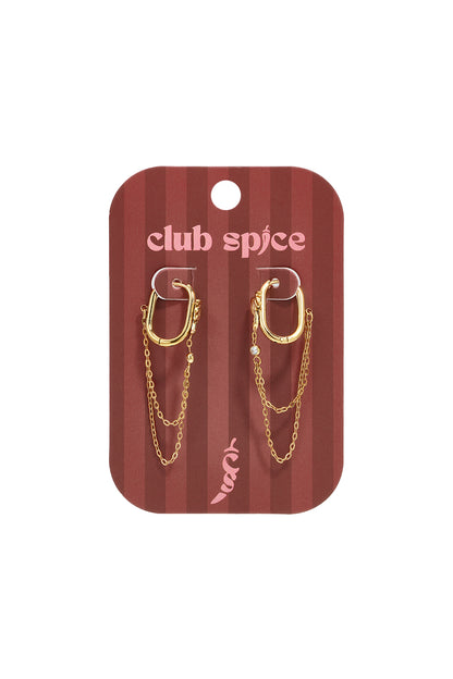 Hängeohrringe mit Kette, schlicht, einfach für den Alltag, Damenschmuck