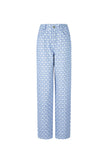 Cotton Woven Damen Gerade Hose Geometrisches Muster