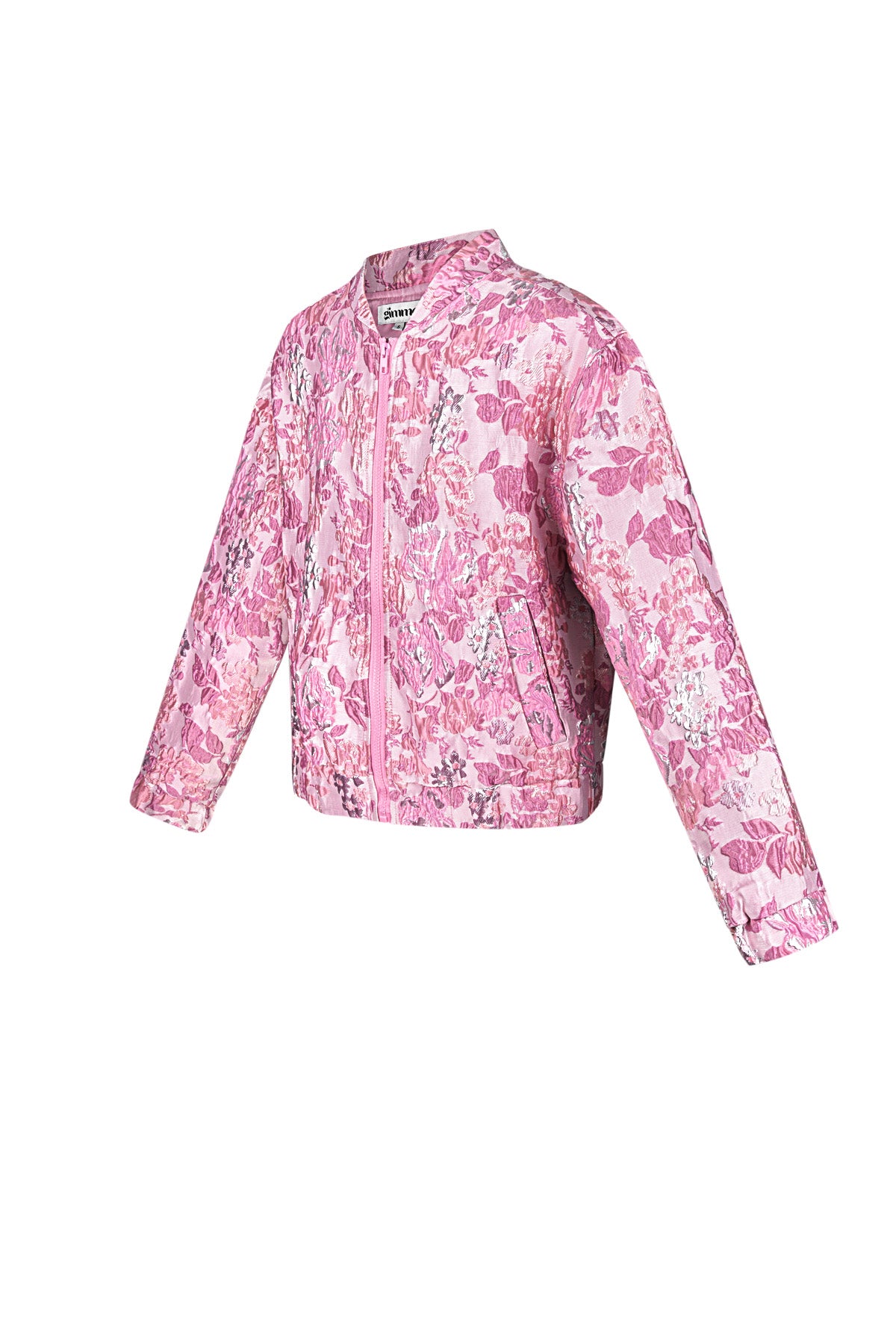 Polyester Damen Kurze Jacke Blumenmuster Sportlich