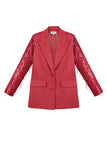 Polyester Damen Blazer Mit Fransenärmel Design