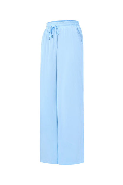 Gewebte Polyester Damen Gerade Hosen Casual Einfarbig Frühling/Sommer