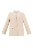 Polyester Damen Anzug-Set Tailliert Schleifen-Detail