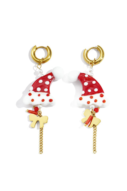 Edelstahl Tropfen Ohrringe Cartoon Casual Weihnachten Einfache Serie frauen schmuck