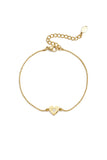 Edelstahl-Charm-Armbänder, Herz, schlichte Alltagsserie, Damenschmuck