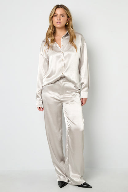 Gewebte Polyesterfasern Damen-Hose Gerade Schnitt Casual Einfarbig Herbst/Winter