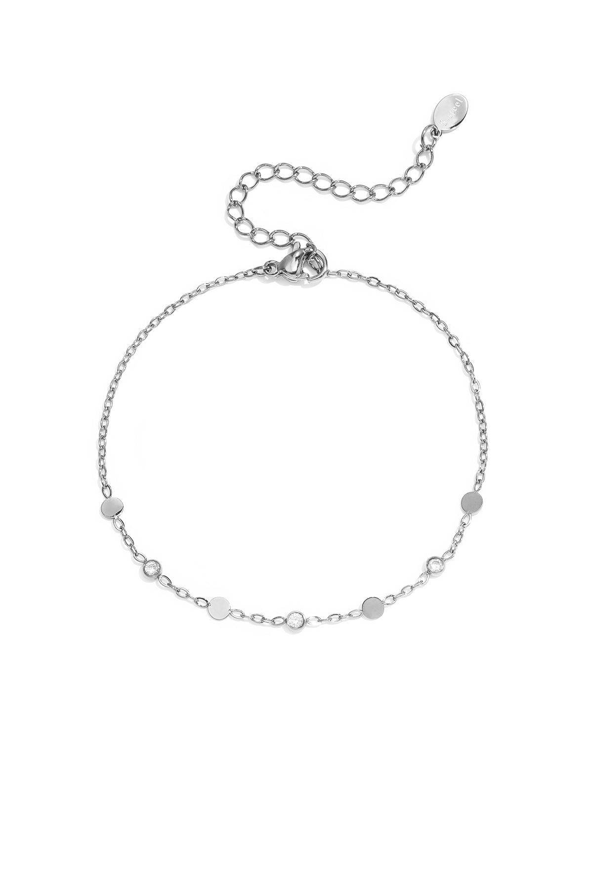 Edelstahl-Charm-Armbänder, schlichte Serie „Kreis“, Damenschmuck