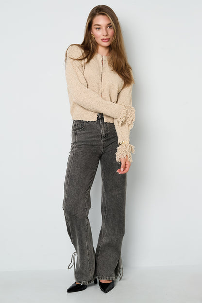 Gestrickte Polyesterfaser Damen-Cardigan Casual Einfarbig Herbst/Winter