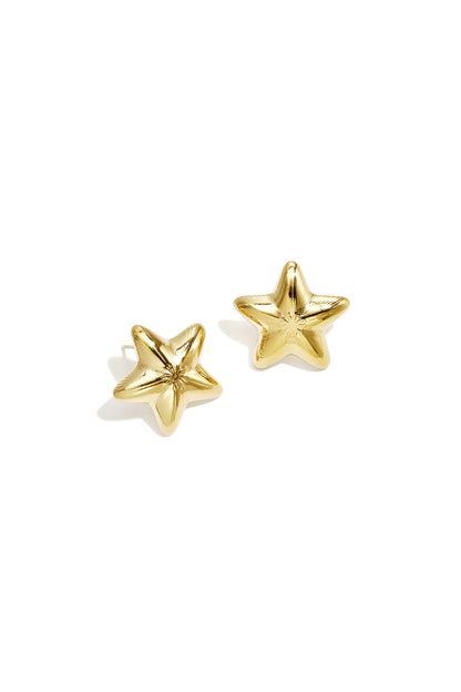 Edelstahl-Ohrstecker, Stern, schlicht, einfach für jeden Tag, Damenschmuck