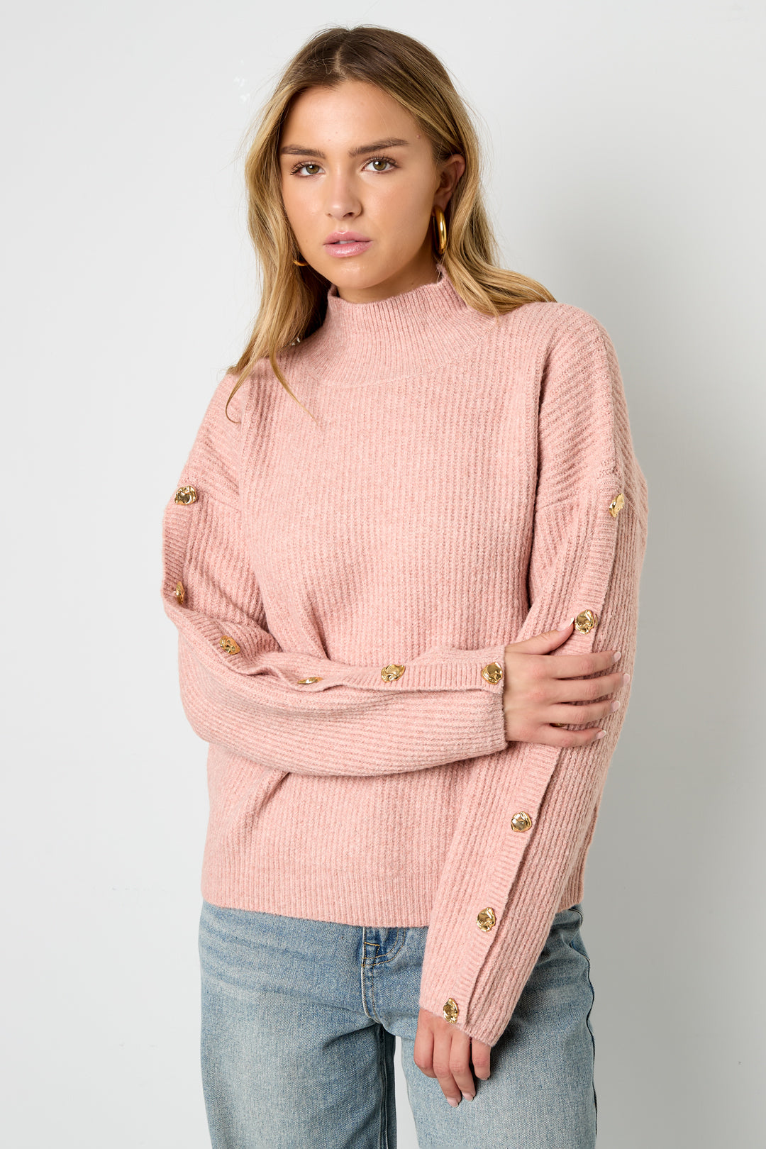 Strick-Polyesterfaser Damen Rollkragenpullover Casual Einfarbig