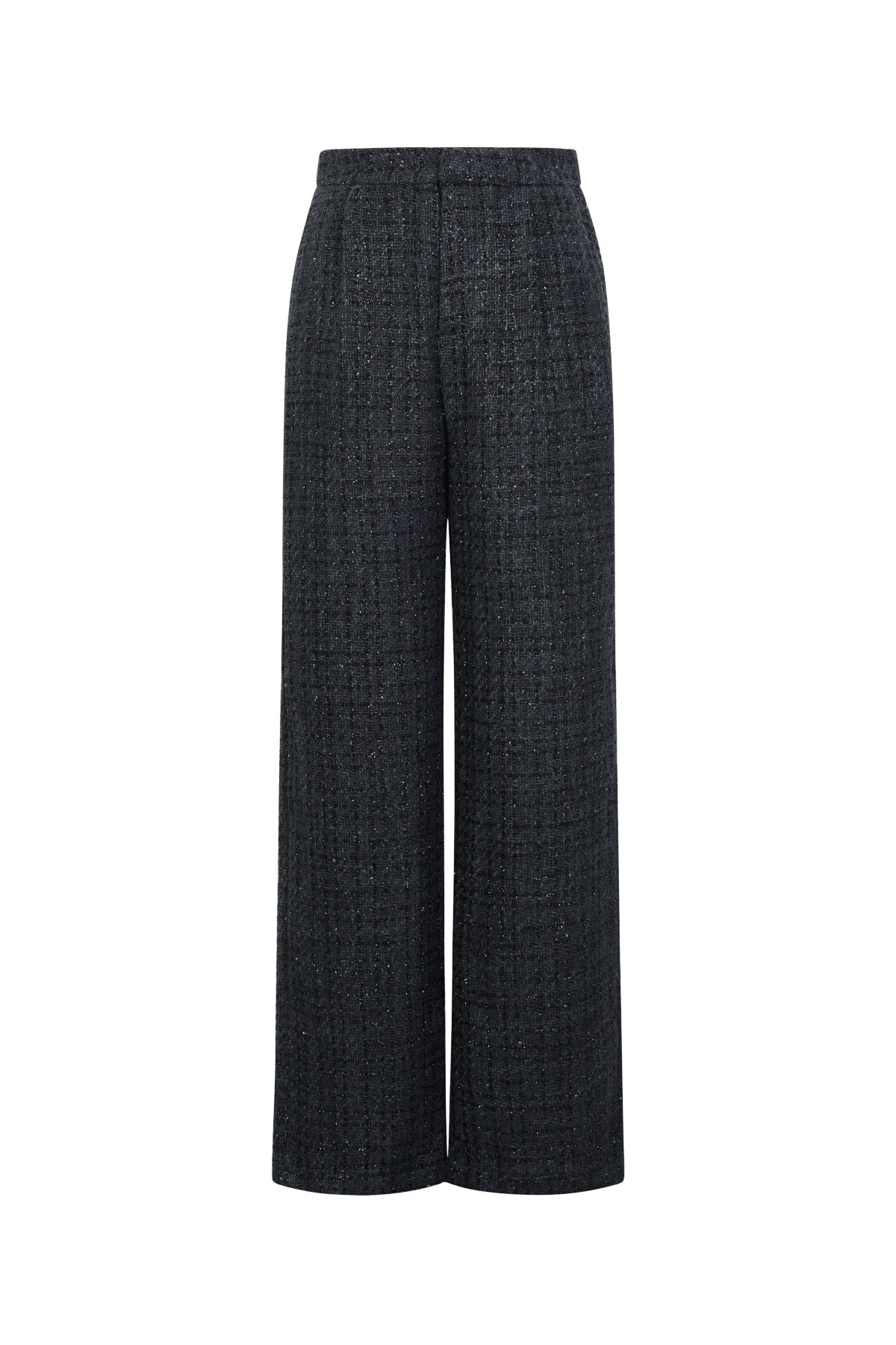 Gewebte Polyesterfasern Damen Gerade Hosen Elegantes Karomuster Herbst/Winter