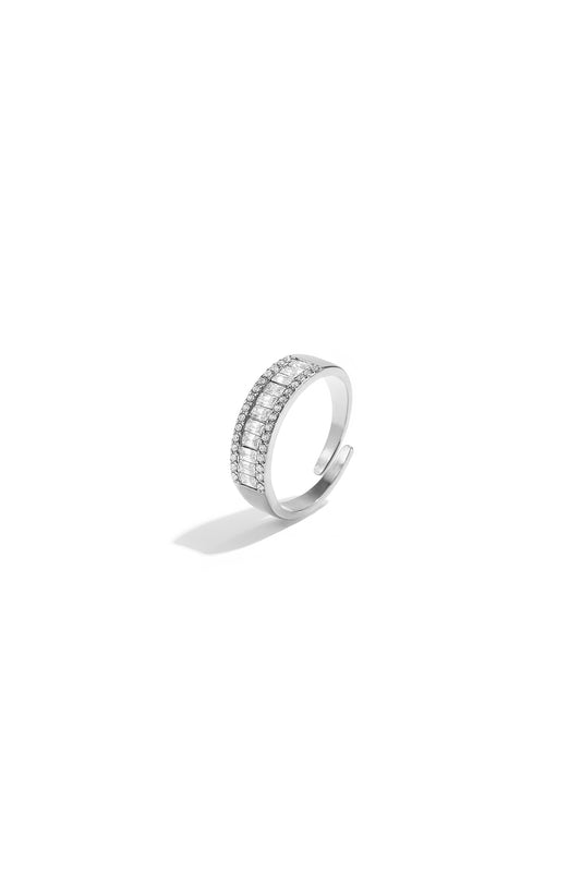 Verstellbarer Statement-Ring mit Strasssteinen