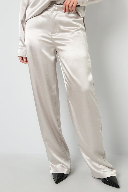 Gewebte Polyesterfasern Damen-Hose Gerade Schnitt Casual Einfarbig Herbst/Winter