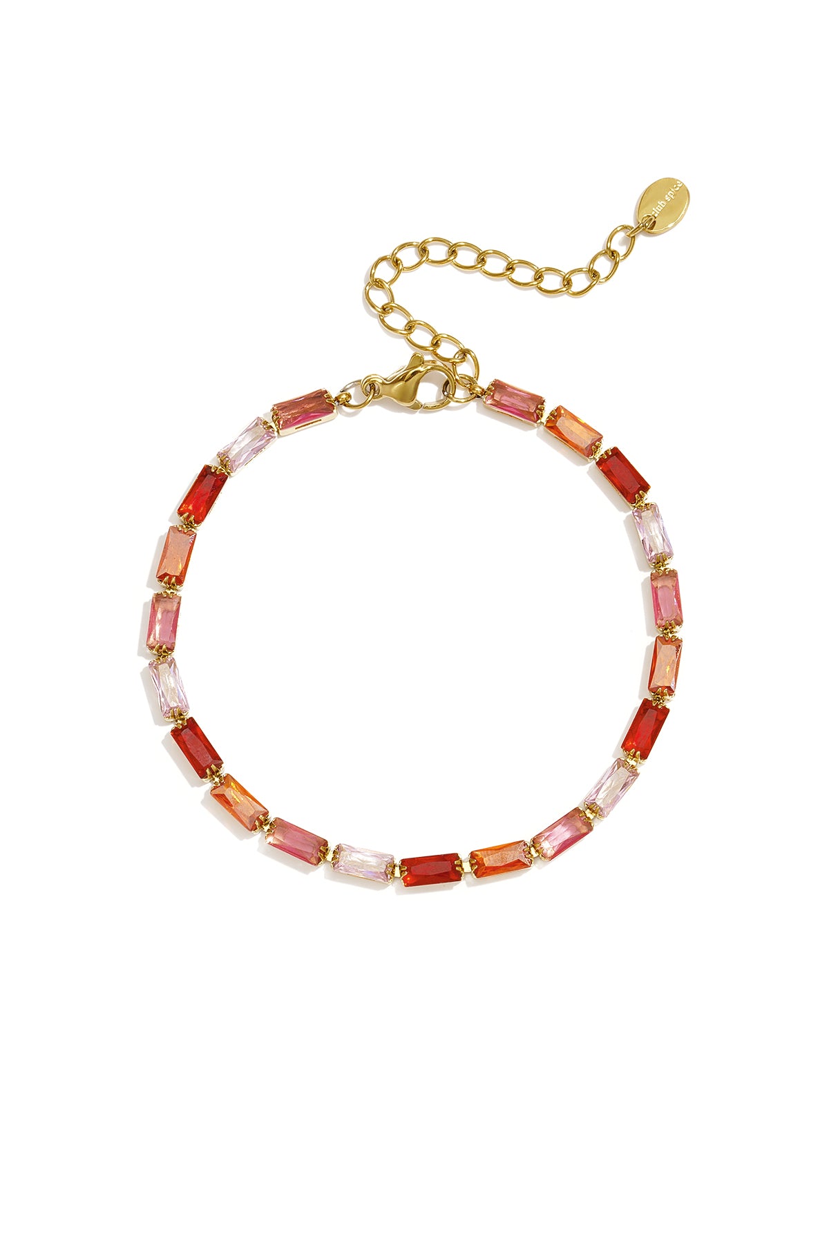Rechteckige Edelstahl-Perlenarmbänder, schlichte Alltags-Serie, Damenschmuck