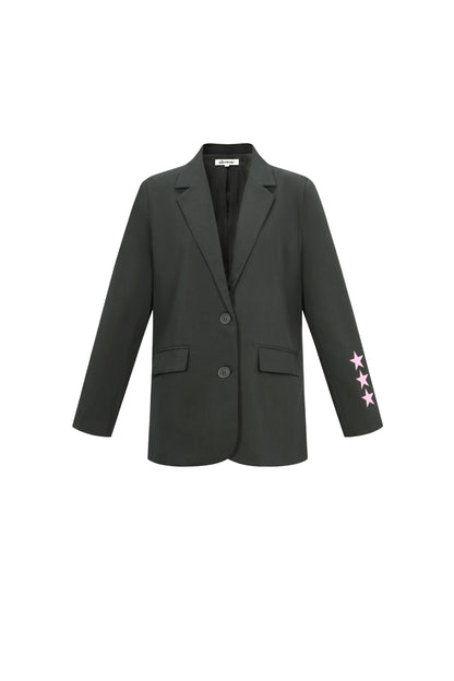Gewebte Polyesterfaser Damen-Anzug-Set Casual Letters Design