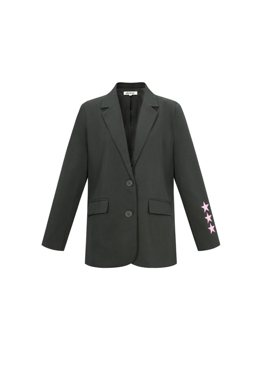 Gewebte Polyesterfaser Damen-Anzug-Set Casual Letters Design