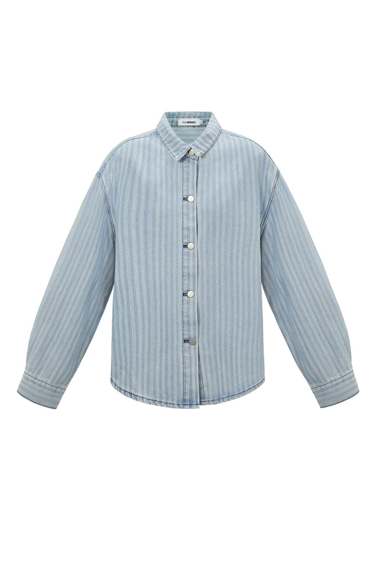 Gestreifte Jeansbluse