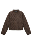 gepunktete-jacke-damen-elegant-front-view