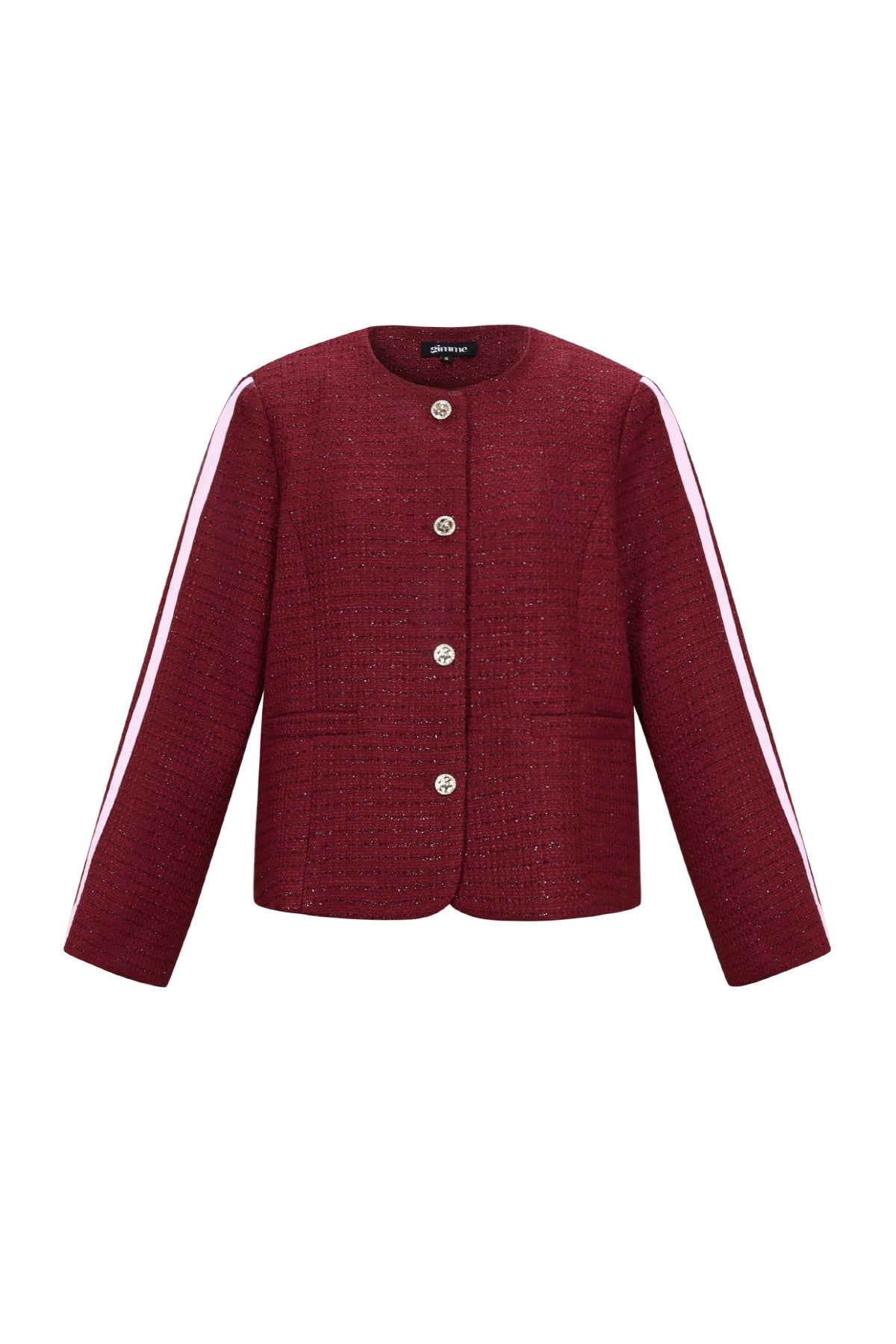 gewebte-karo-damenjacke-elegant-front-view