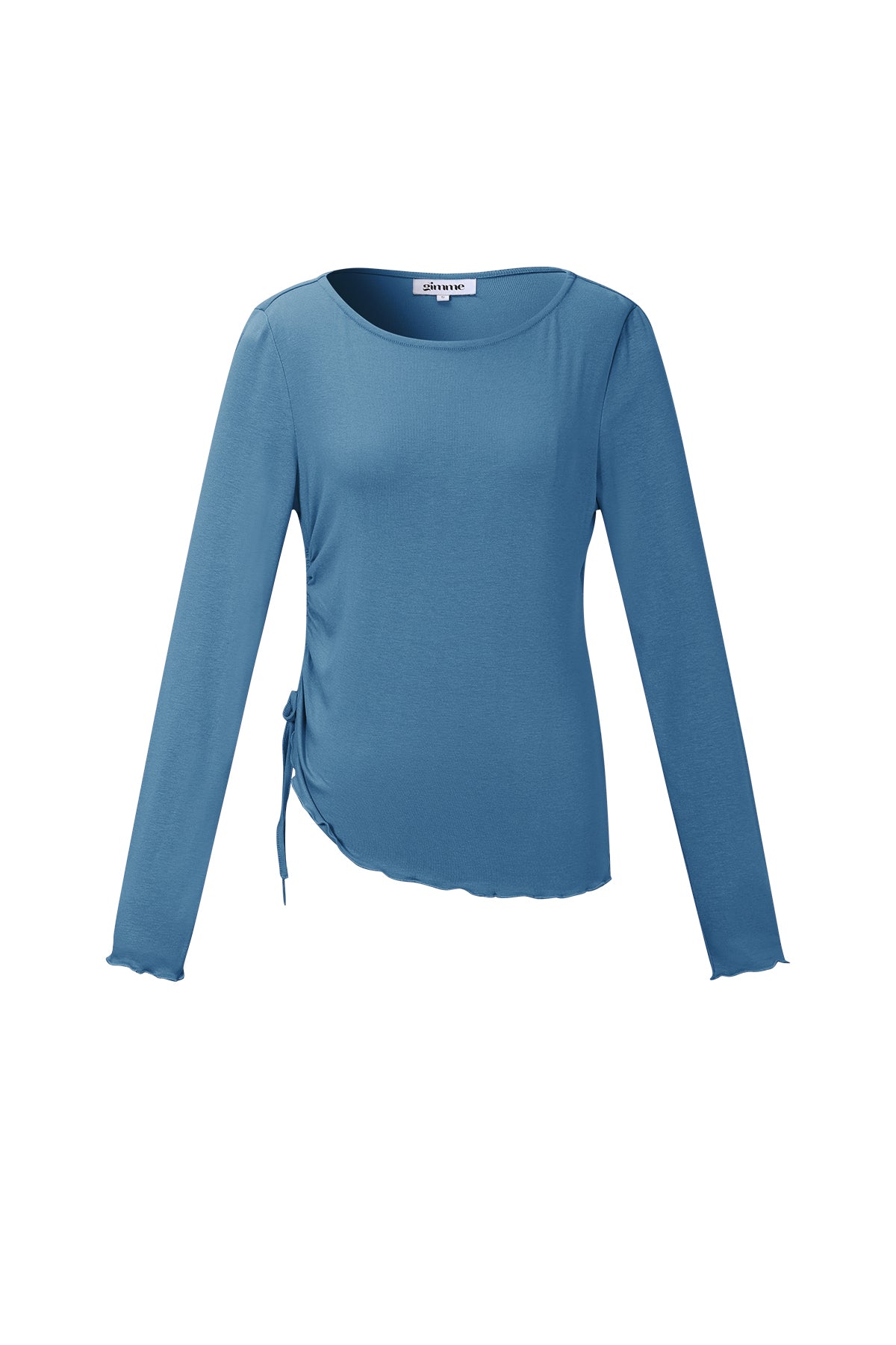 langarmshirt-mit-raffung-damen-elegant-premium-fashion-detail