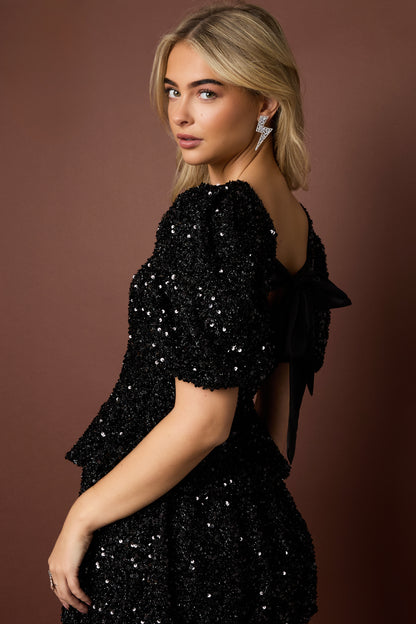 pailletten-damen-kurzarm-oberteil-gewebt-elegant