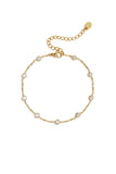 Edelstahl-Charm-Armbänder, schlichte Serie „Kreis“, Damenschmuck