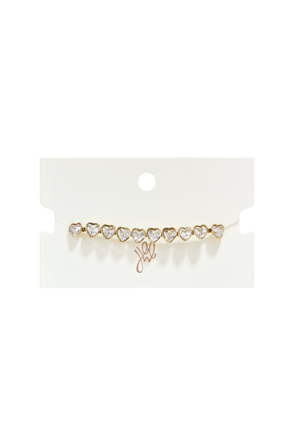 Edelstahl-Kettenarmband Herz, schlichte Alltagsserie, Damenschmuck
