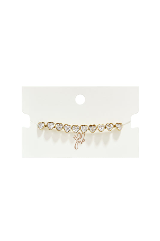 Edelstahl-Kettenarmband Herz, schlichte Alltagsserie, Damenschmuck