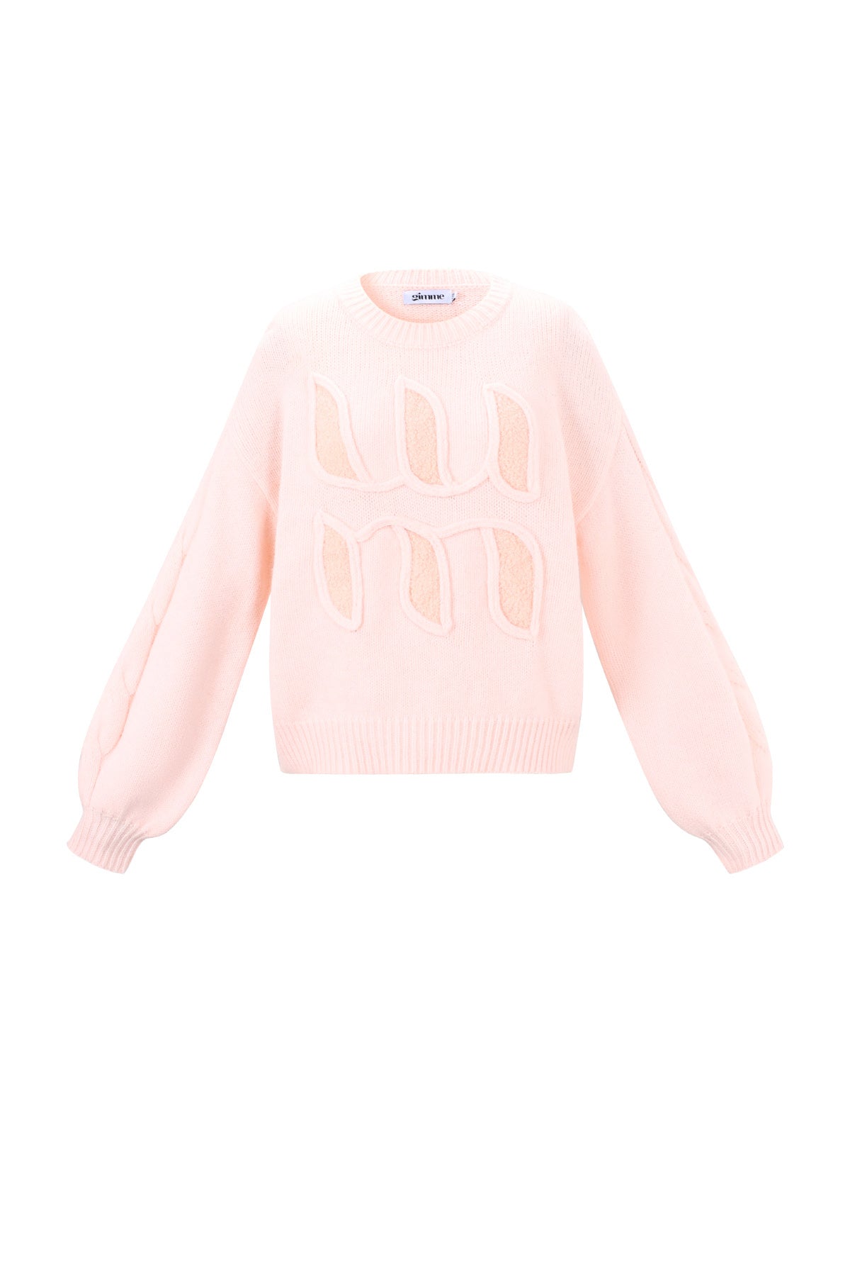 Gestrickte Polyesterfaser Damen Strickpullover Casual Letters