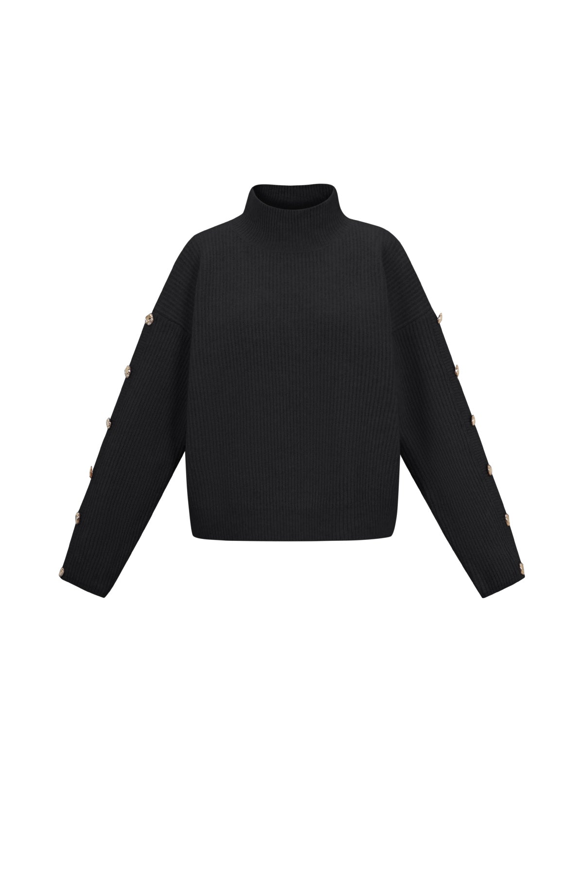 Strick-Polyesterfaser Damen Rollkragenpullover Casual Einfarbig