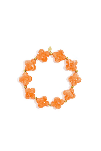 Perlenarmband mit Kleeblattperlen