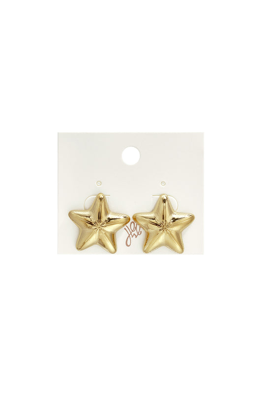 Edelstahl-Ohrstecker, Stern, schlicht, einfach für jeden Tag, Damenschmuck