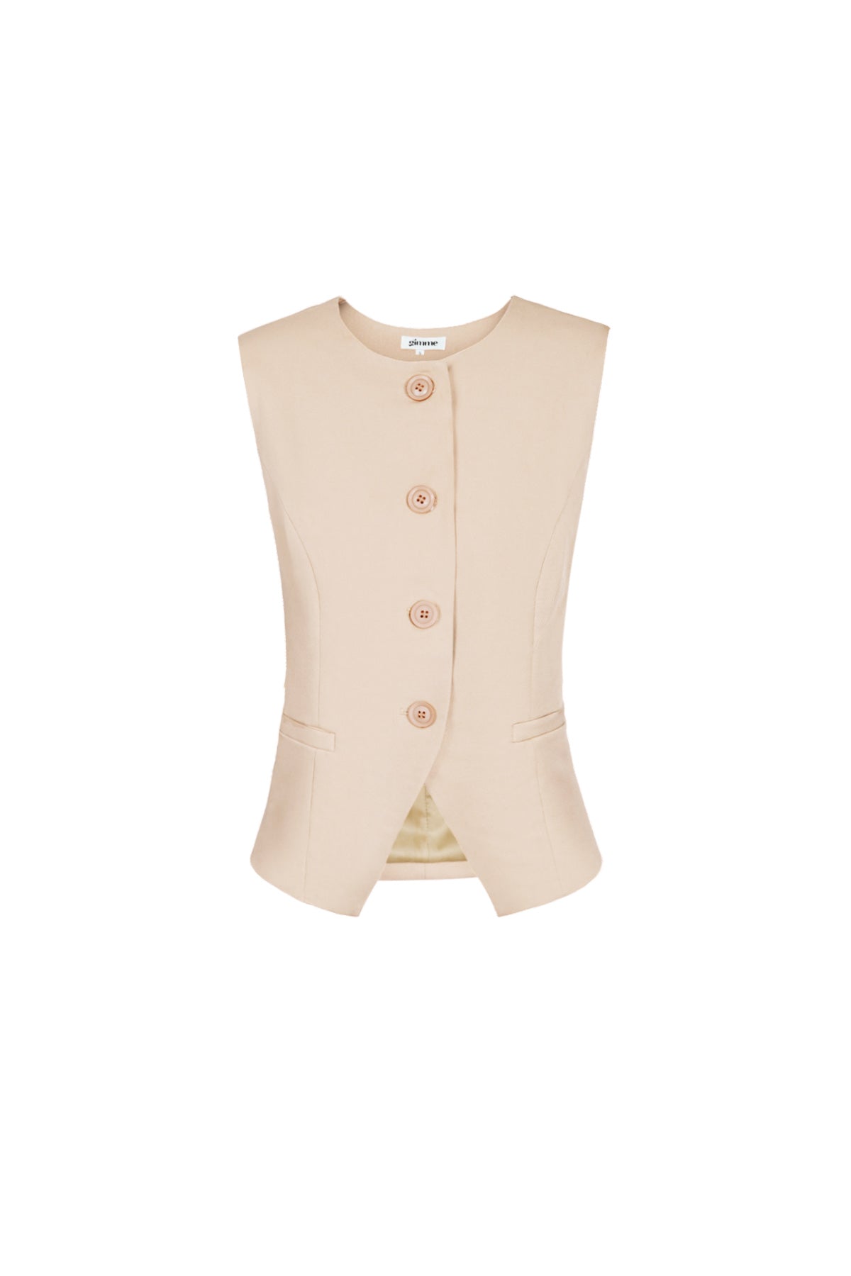 aermelloses-strukturiertes-oberteil-damen-knopfverschluss-stil-modern-elegant