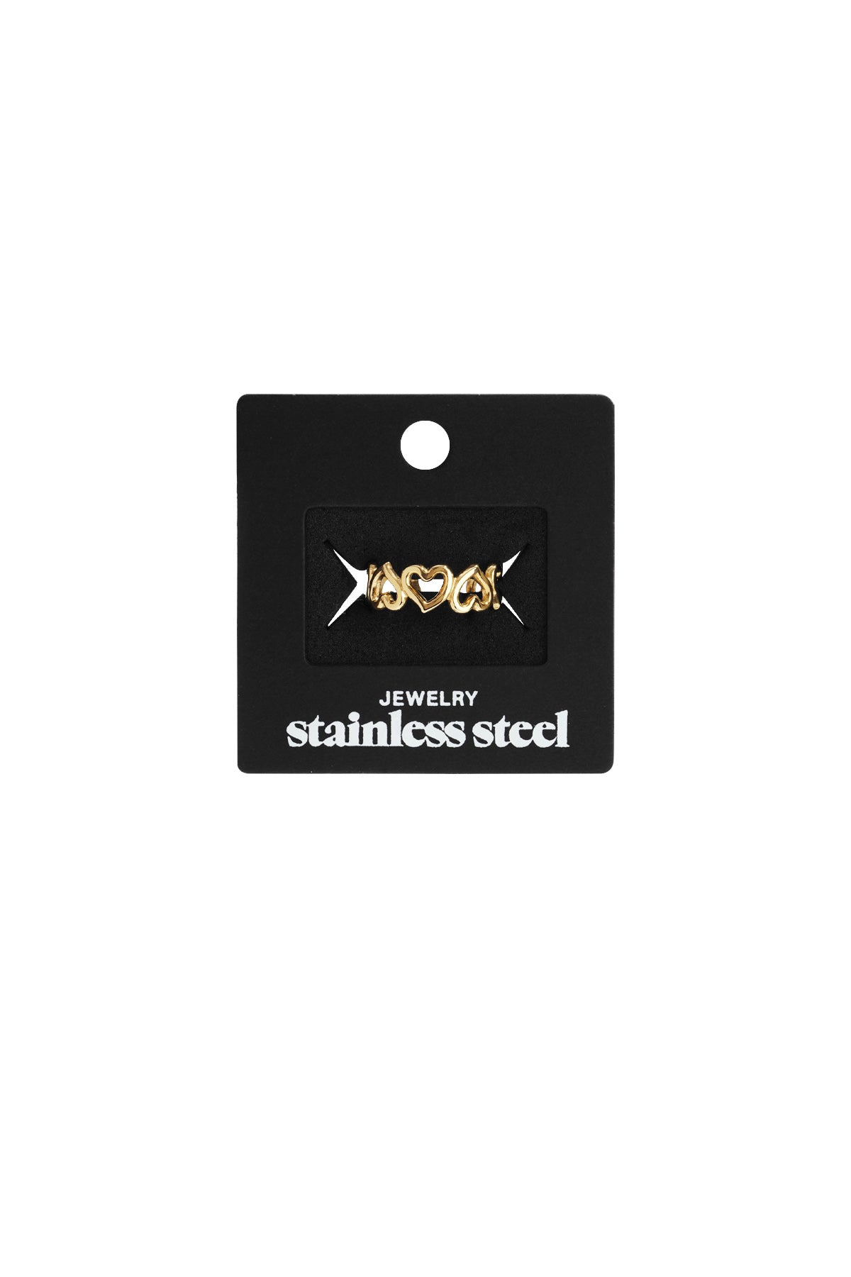 Edelstahl Minimalistische Ringe Herz Casual Täglich Einfache Serie frauen schmuck